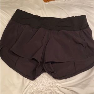 Lululemon speed up short black size 2
